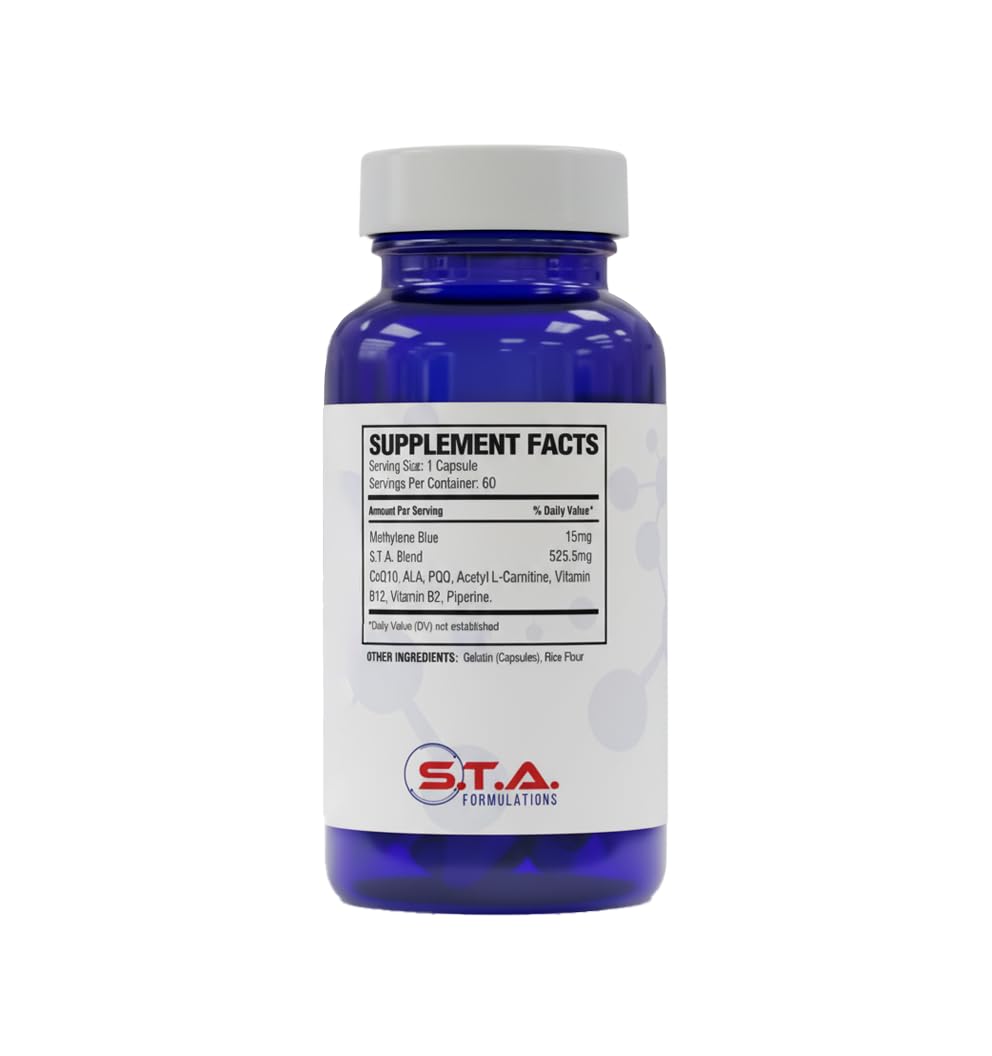 Alpha Nutrition Labs Methylene Blue Plus Supplement, 60 Capsules