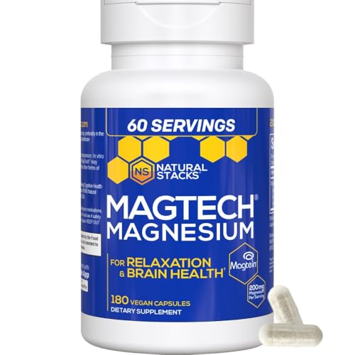 Natural Stacks Magtech Magnesium + Sleep Magnesium Citrate Gummies Bundle - 210 Pieces