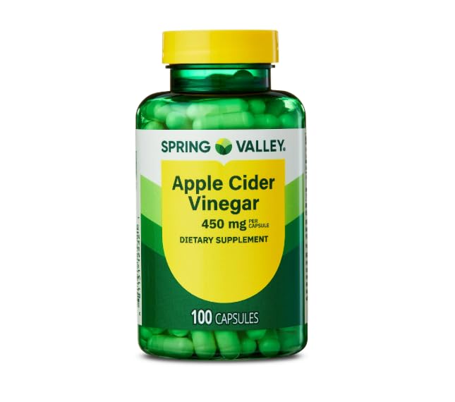 IT'S BRAZILIAN Apple Cider Vinegar Dietary Supplement Capsules, 450 mg, 100 Count
