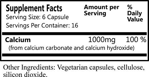 Daily Manufacturing Cal-II Yeast-Free Calcium Carbonate & Hydroxide Capsules 100 Count