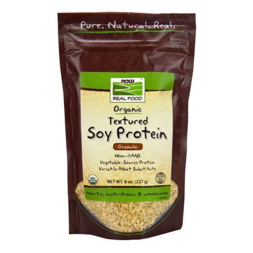 NOW Foods Real Food Certified Organic Textured Soy Protein Granules 8 oz