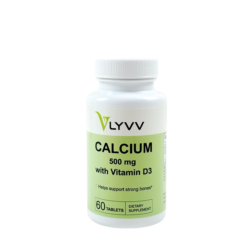 Lyvv Calcium 500mg + D3 Tablet, 60 Count