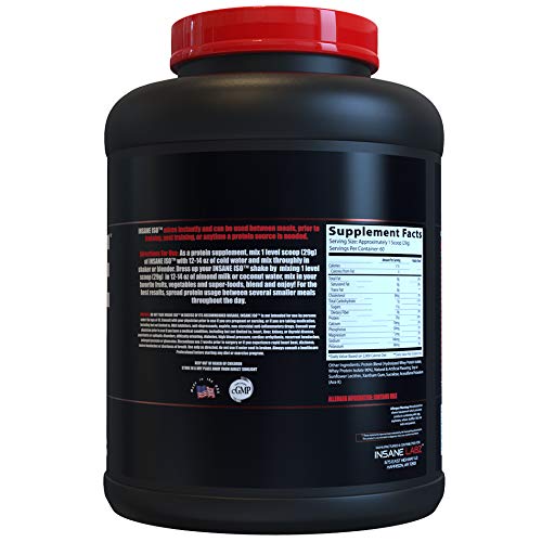 Insane Labz Insane ISO Whey Protein Powder 60 Servings Vanilla