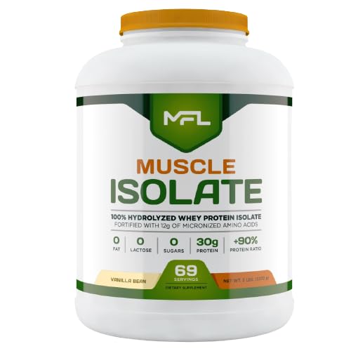 MUSCLE FOOD LABS MFL 100% Pure Whey Protein Isolate Powder 80 Servings