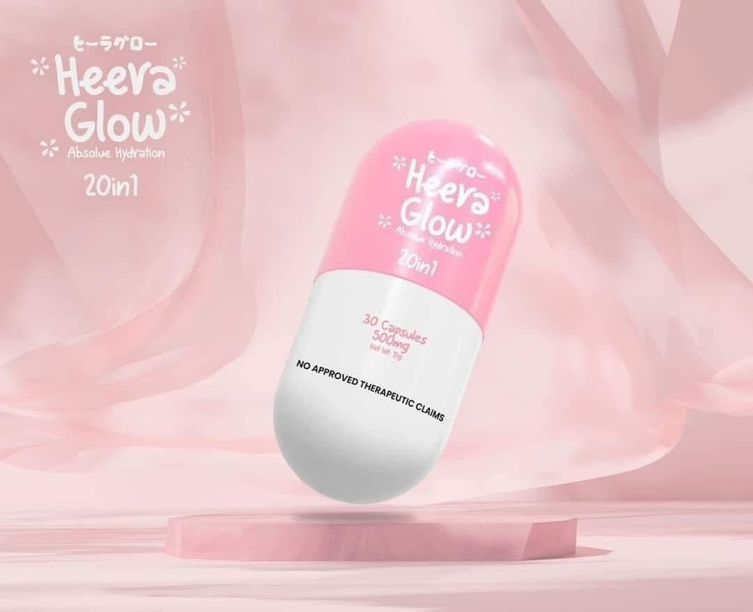 Generic Heera Glow Absolute Hydration 20 in 1 Glutathione Collagen Capsules, 60 Capsules