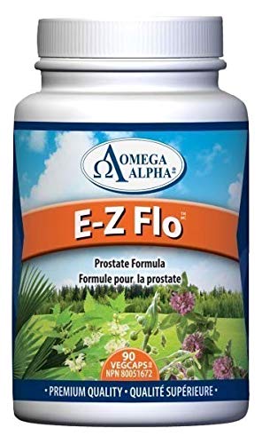 Omega Alpha E-Z Flo Saw Palmetto Seeds Extract Prostate Formula 90 Veg Capsules
