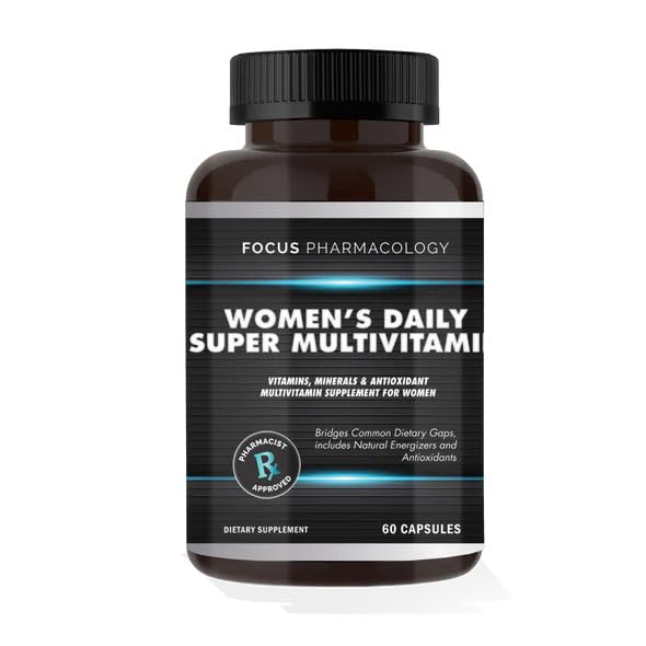 Focus Pharmacology Women's Daily Super Multivitamin Capsules, 180 Count