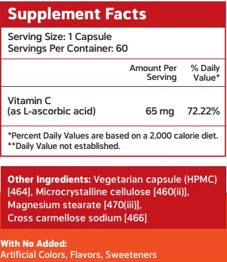 NatXtra Vitamin C Capsules 60 Count