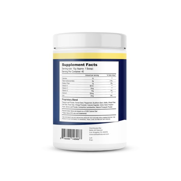 Bella All Natural Extreme Detox Powder 14.1 Ounce