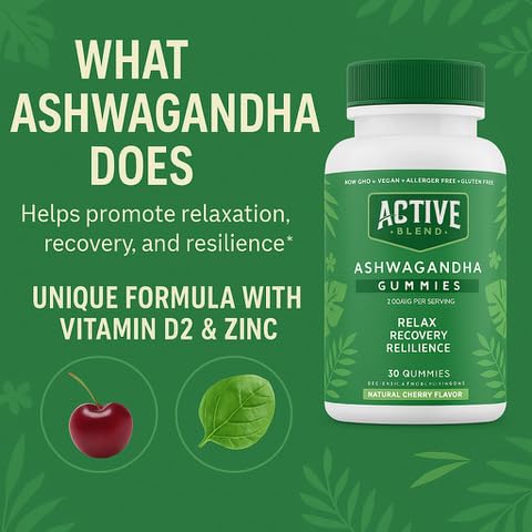 Active Blend Ashwagandha Gummies, 30 Count