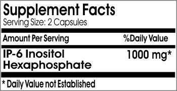 PureControl Supplements Inositol Hexaphosphate 1000mg Capsule, 200 Capsules
