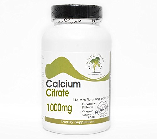 Naturetition Supplements Calcium Citrate 1000mg Capsules 1 Count