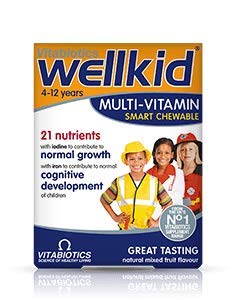 Vitabiotics Wellkid Multi-Vitamin 4-12 Years Tablet, 1 Tablet