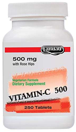 LANDAU Kosher Vitamin C 500 mg Tablets 250