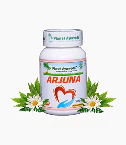Planet Ayurveda Arjuna 500mg Veg Capsules, 0.04 Ounce
