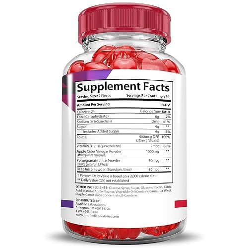 Justified Laboratories Activ Boost Keto ACV Gummies (1000 mg), 300 Gummies