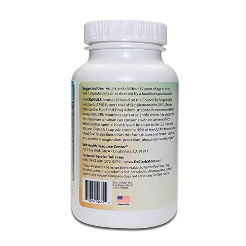Dr Clark Store CRaNiULS (Multi Vitamin & Mineral) Capsule, 150 Count