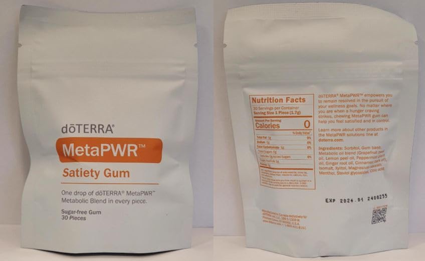 doTERRA MetaPWR Satiety Gum Chewable 30 Pieces