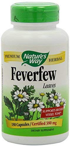 Nature's Way Feverfew Leaves 380 mg Capsules, 2-Pack