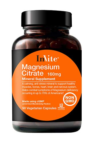 Invite Health Magnesium Citrate Capsules 180 Count