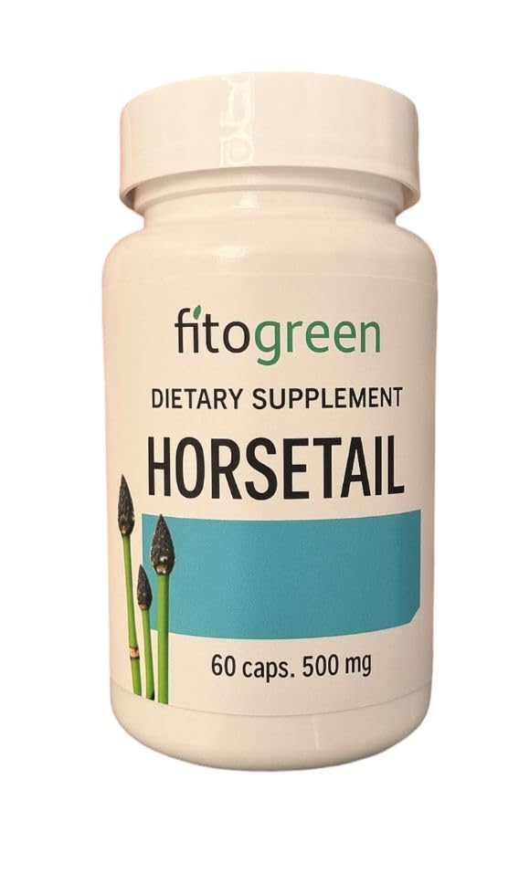 Fitogreen Horsetail Capsules 500 mg, 60 Count