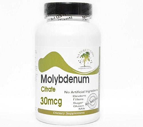 Naturetition Supplements Molybdenum Citrate 30mcg, 180 Capsules