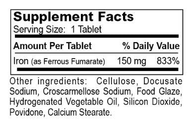 Dialyvite Ferrous Fumarate Ferrimin 150 High-Potency Iron Supplement Tablet 240 Count