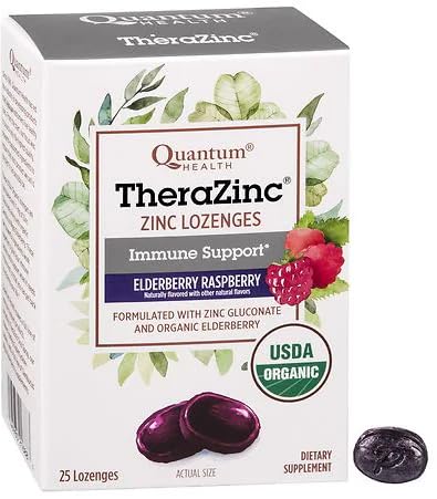 Quantum TheraZinc Zinc Lozenges, 25 Count