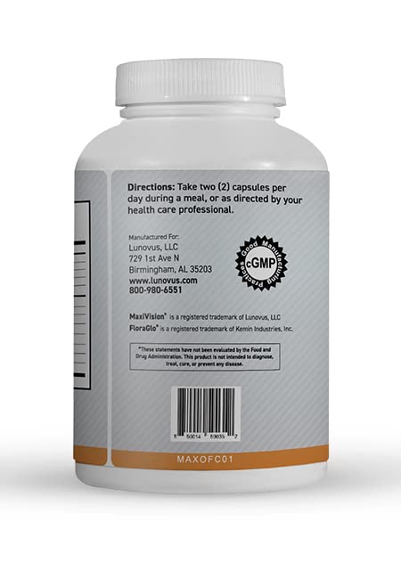 MaxiVision Ocular Formula - AREDS2 - Eye Vitamins & Multivitamin - Lutein and Zeaxanthin, 60 Capsules