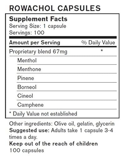 Rowachol Rowachol Capsules 100 Capsules