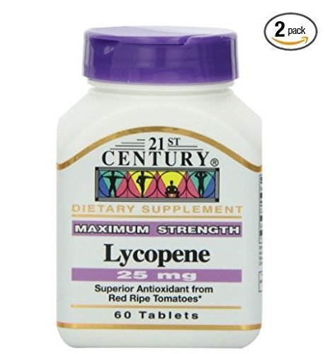 21st Century Lycopene 25 mg Tablets, 2-Pack