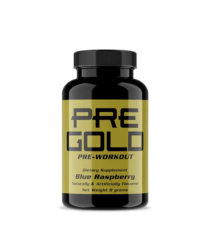 Ultimate Nutrition PreGOLD Blue Raspberry Powder 8 Servings