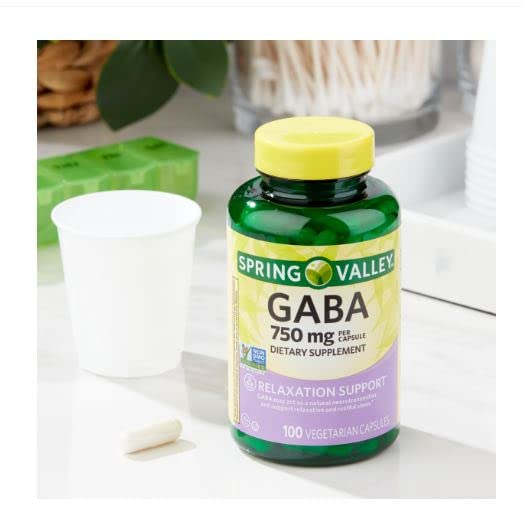 Generic GABA Amino Acid Supplement Capsule, 100 Count