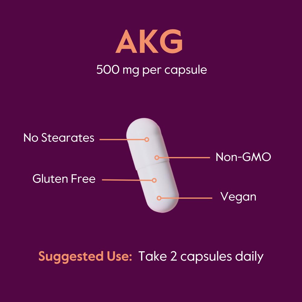 BESTVITE AKG Alpha Ketoglutaric Acid 1000mg, 240 Capsules