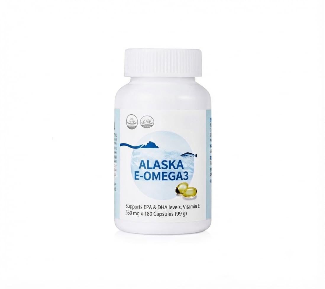 Generic Alaska E-OMEGA3 Fish Oil Supplement Softgel 180