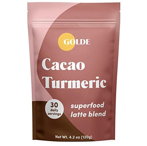 GOLDE Superfood Latte Blend - Cacao Turmeric Powder, 4.2 oz