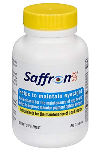Persavita Saffron 2020 Supplement with Saffron, Resveratrol, Vitamins and Minerals, Zeaxanthin and Lutein Capsules, 30 Capsules