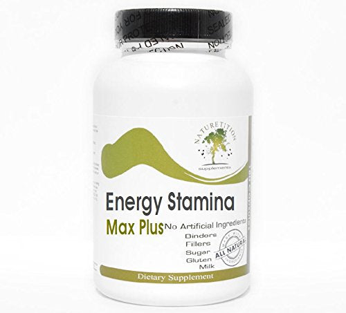 Naturetition Supplements Energy Stamina Max Plus with Cordyceps Green Tea Ginseng Guarana Capsules 1 Count