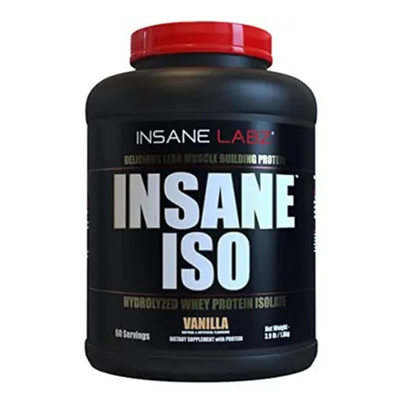 Insane Labz Insane ISO Whey Protein Powder 60 Servings Vanilla