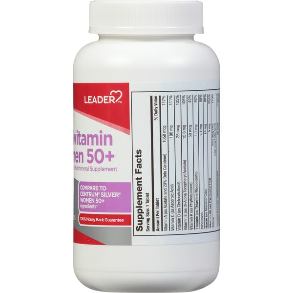 Leader Women's 50+ Multivitamin Tablet 200 Count