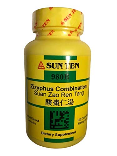 Sun Ten by Baicao Zizyphus Combination Suan Zao Ren Tang 100 Capsules