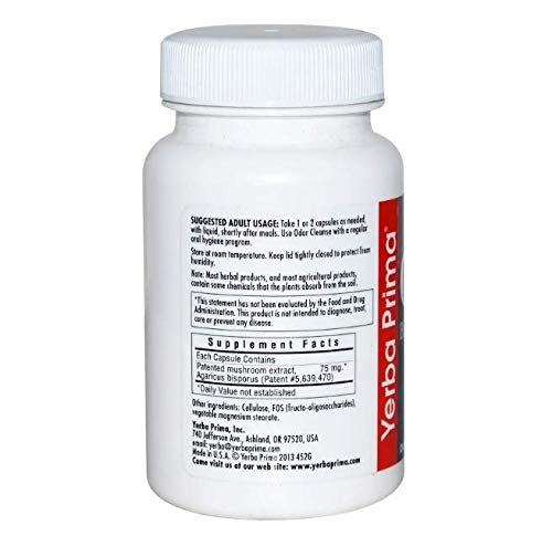 Yerba Prima Odor Cleanse Breath & Body Capsules 50 Capsules