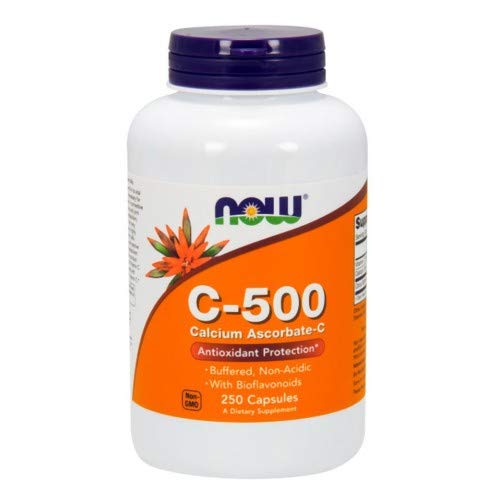 NOW Foods Vitamin C-500 Ascorbate Capsules 1000 Count