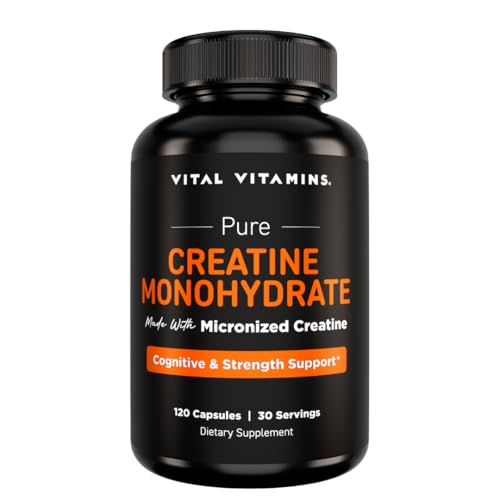 Vital Vitamins Brain Booster Plus + Creatine Capsules, 180 Capsules