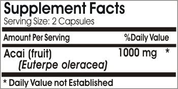 Naturetition Supplements Acai 1000mg, 180 Capsules