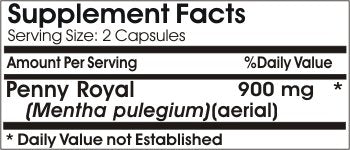 Naturetition Supplements Pennyroyal 900mg Emulsified Dry Capsule, 100 Capsules