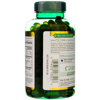 Nature's Bounty Flaxseed Oil 1200 mg Softgels, 375 Count