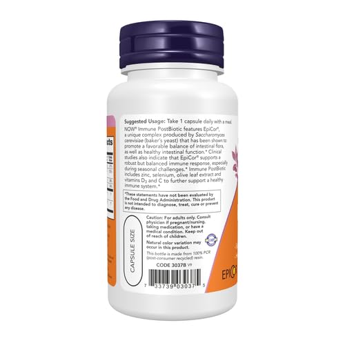 NOW Foods EpiCor Plus Immunity Capsules, 60 Capsules