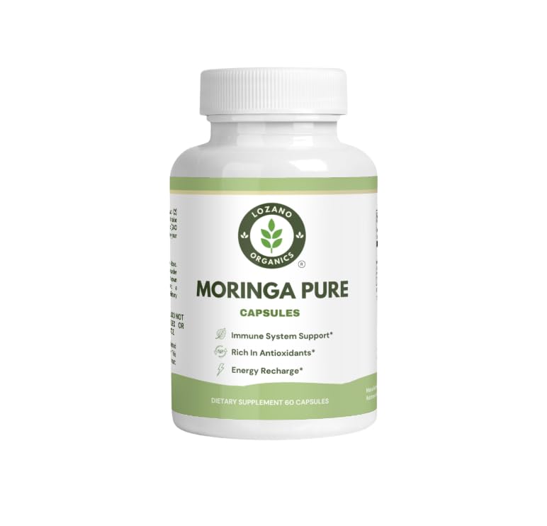 Lozano Organics Moringa Powder Capsules, 60 Capsules