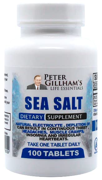 Peter's Choice Sea Salt Sodium Chloride 450mg, 100 Tablets